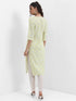Vasthrlay Green Printed Straight Kurtas